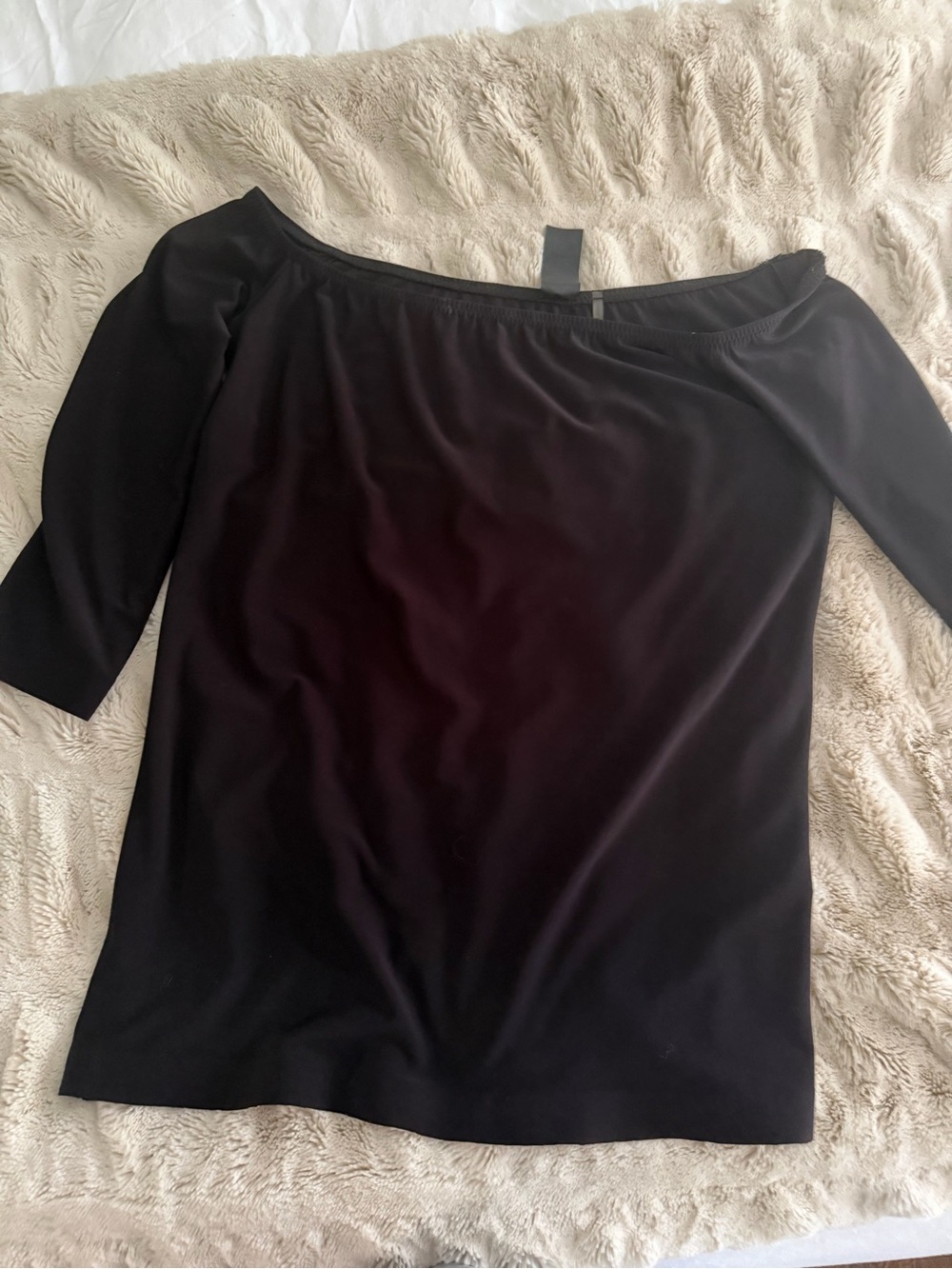 Norma Kamala Black 3/4 Sleeve top